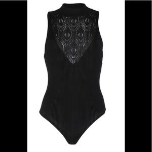 Free People Sleeveless turtleneck bodysuit